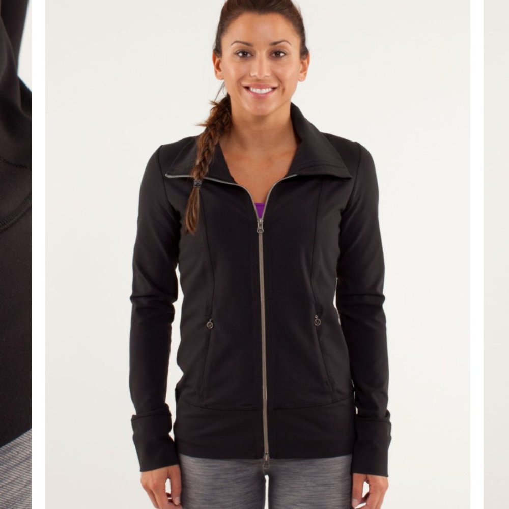 LULULEMON Daily Yoga Jacket in Black Sz 8